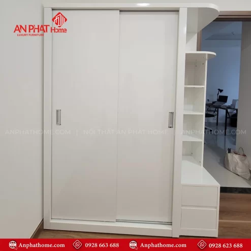 Mẫu tủ quần áo cánh lùa 2 cánh