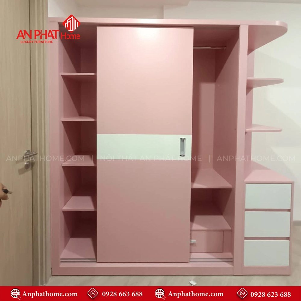 Tủ quần áo hiện đại cửa lùa TA-625 12 Mẫu tủ quần áo đẹp hiện đại