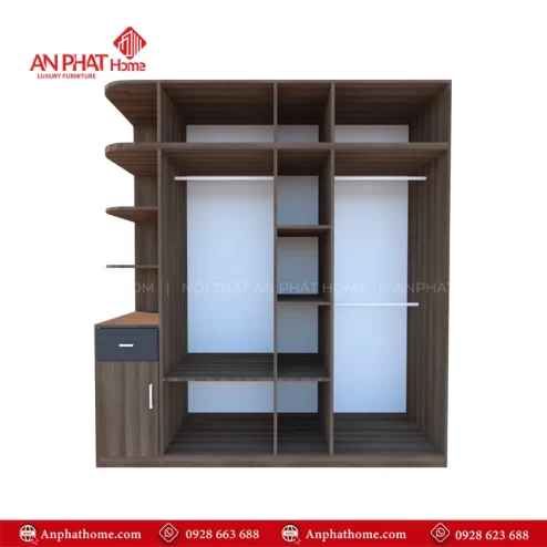 Mẫu tủ đựng quần áo theo yêu cầu