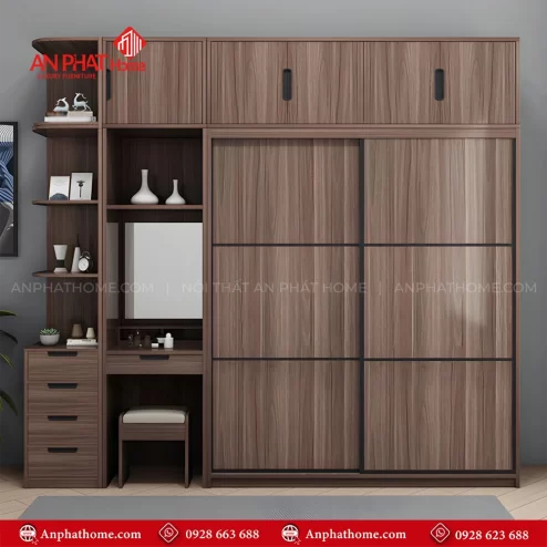 Mẫu tủ quần áo trong phòng ngủ hiện đại