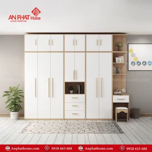Tủ quần áo kết hợp bàn trang điểm hiện đại TA-652 An Phát Home