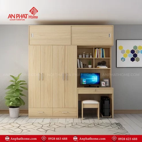 Mẫu tủ quần áo trong phòng ngủ hiện đại