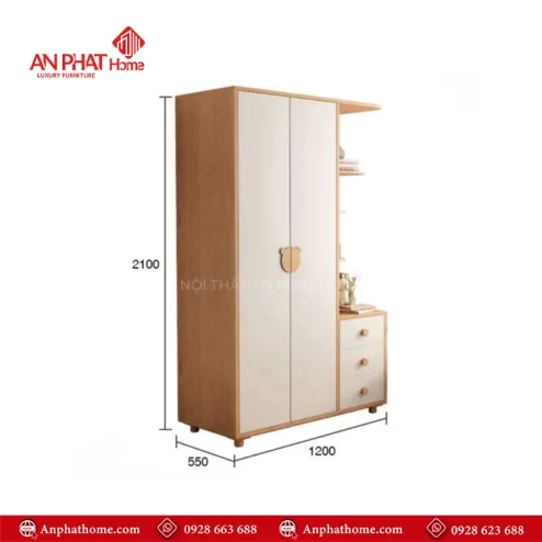 Tủ quần áo gỗ công nghiệp MDF