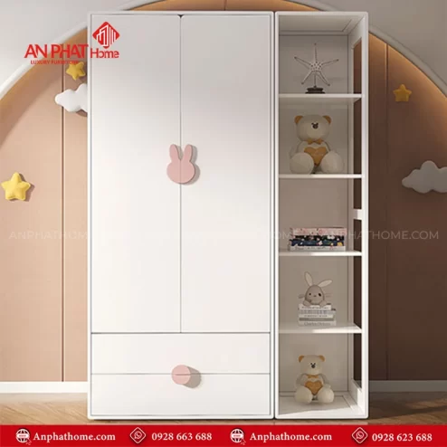 Tủ quần áo trẻ em bằng gỗ đẹp TA-628 An Phát Home