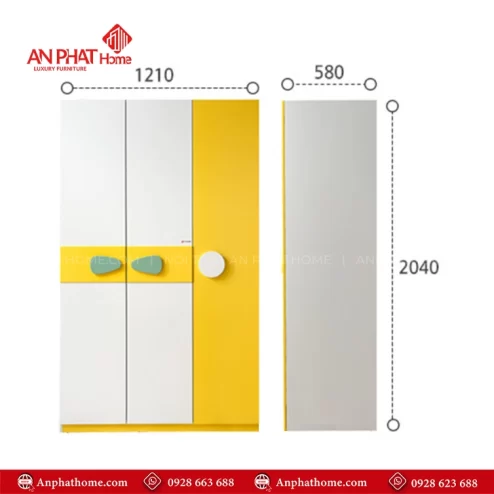 Tủ đựng quần áo cho trẻ em đẹp