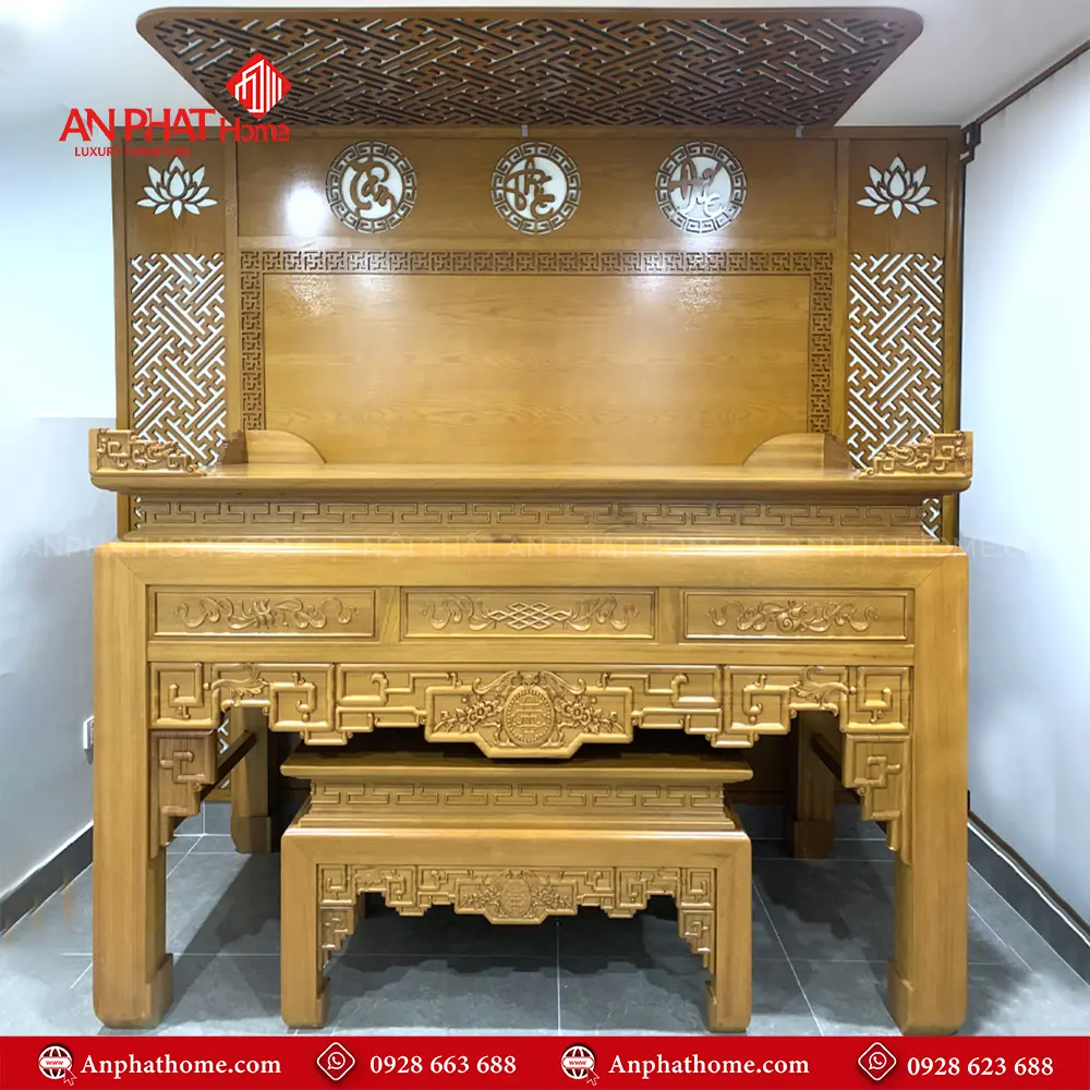 Án Gian Thờ Đẹp Gỗ Mít BT-2550 9 Án Gian Thờ Đẹp Gỗ Mít BT-2550
