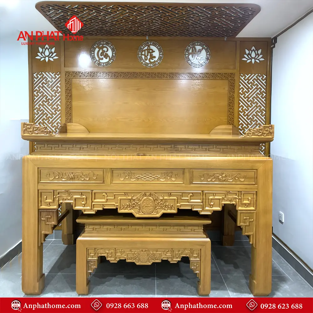 Án Gian Thờ Đẹp Gỗ Mít BT-2550 12 Án Gian Thờ Đẹp Gỗ Mít BT-2550