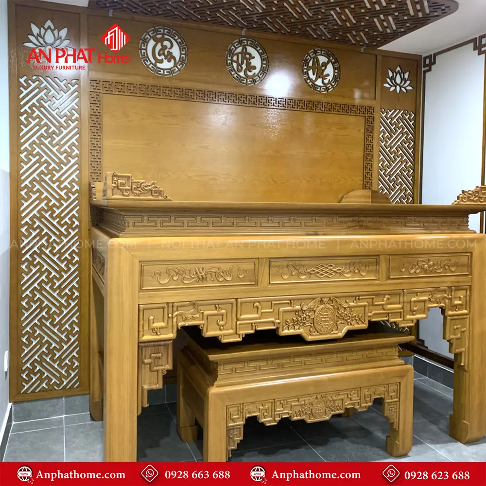 Án Gian Thờ Đẹp Gỗ Mít BT-2550 11 Án Gian Thờ Đẹp Gỗ Mít BT-2550