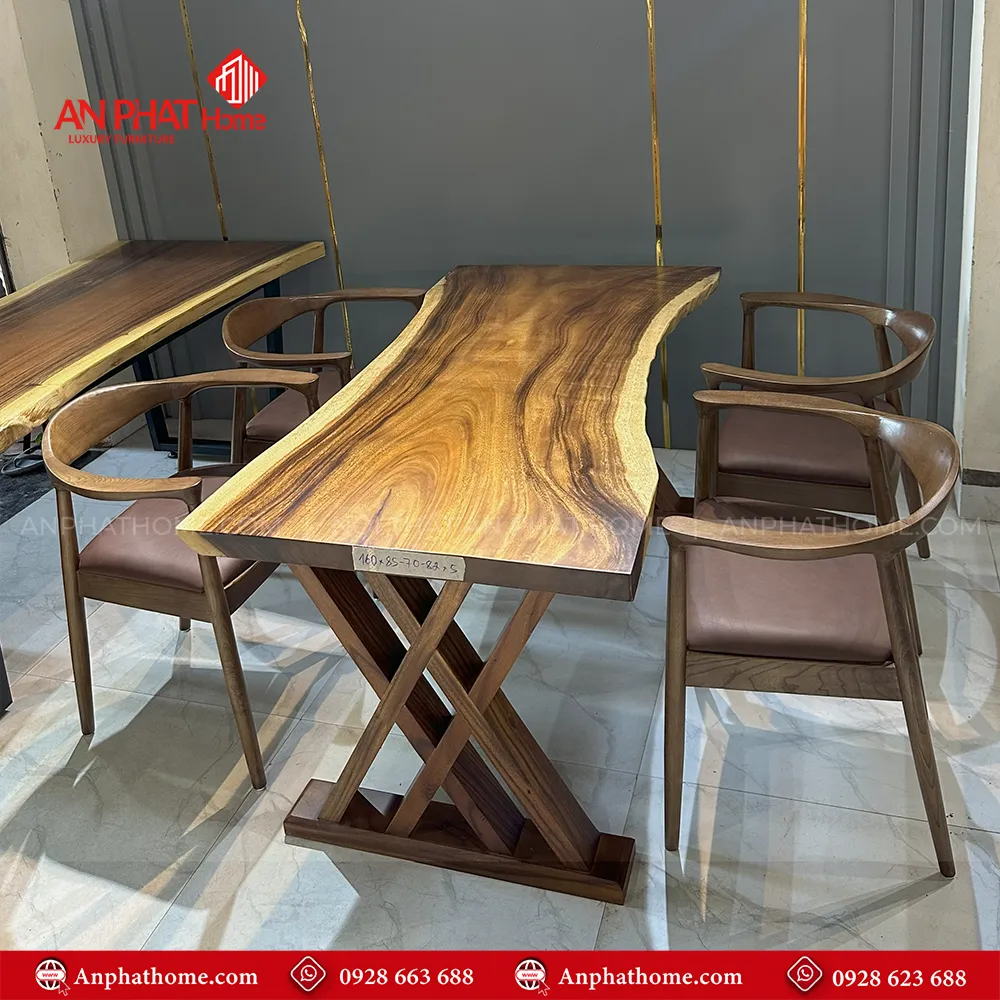 Bàn ăn gỗ me tây nguyên khối 4 ghế cao cấp BA-3019 3 Bàn ăn gỗ me tây nguyên khối 4 ghế cao cấp BA-3019, Với thiết kế đơn giản, kiểu dáng hiện đại, Bộ bàn ăn Me Tây nguyên tấm vân gỗ tự nhiên sang trọng, Phù hợp với mọi không gian