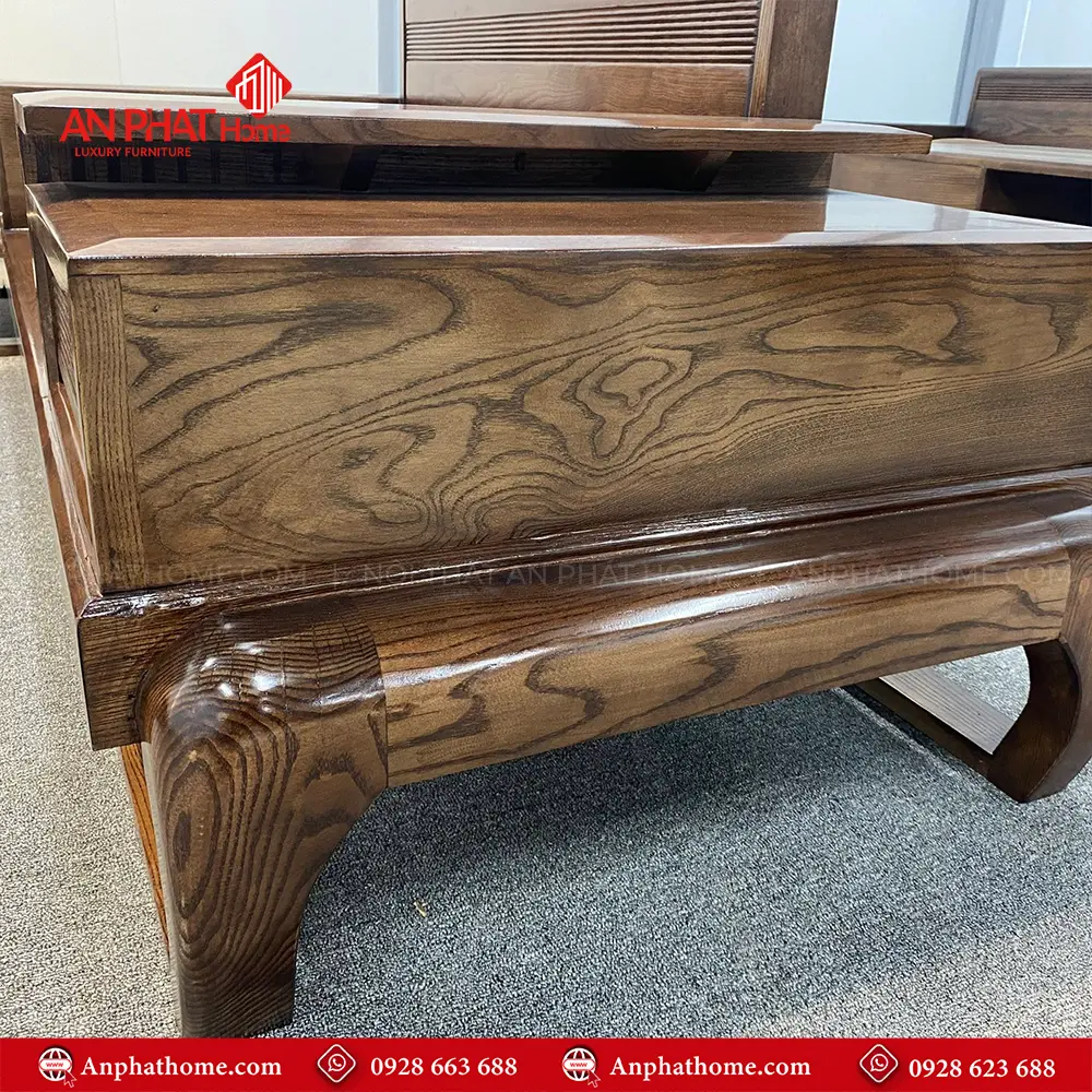 Bàn Ghế Phòng Khách Sofa Gỗ Sồi Hiện Đại F-1368 12 Bàn Ghế Sofa Gỗ Hiện Đại