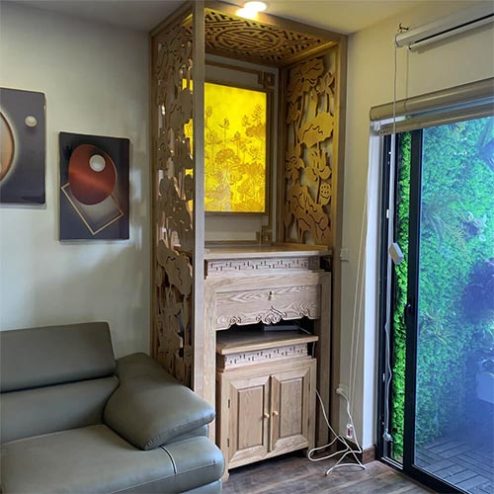 Bàn Thờ Chung Cư Gỗ Sồi BT-2505