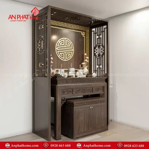 Bàn Thờ Chung Cư Hiện Đại Có Vách Ngăn BT-2590