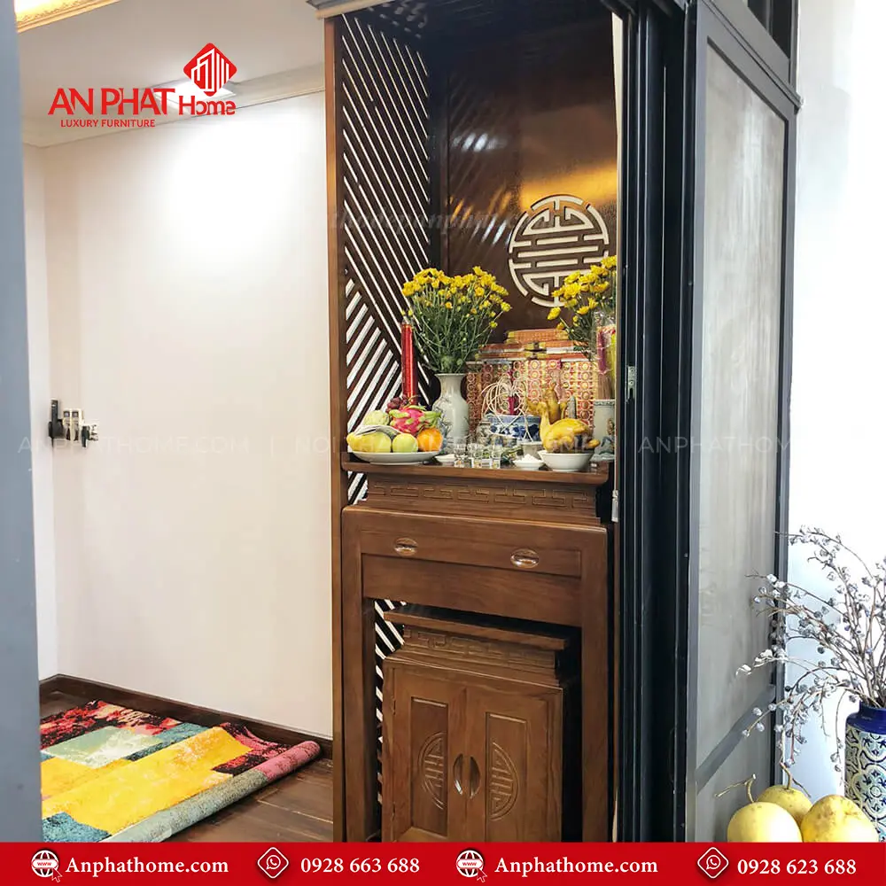 Bàn Thờ Chung Cư Hiện Đại Kết Hợp Rèm Che Bàn Thờ BT-2499 13 Bàn Thờ Chung Cư Hiện Đại Kết Hợp Rèm Che Bàn Thờ BT-2499