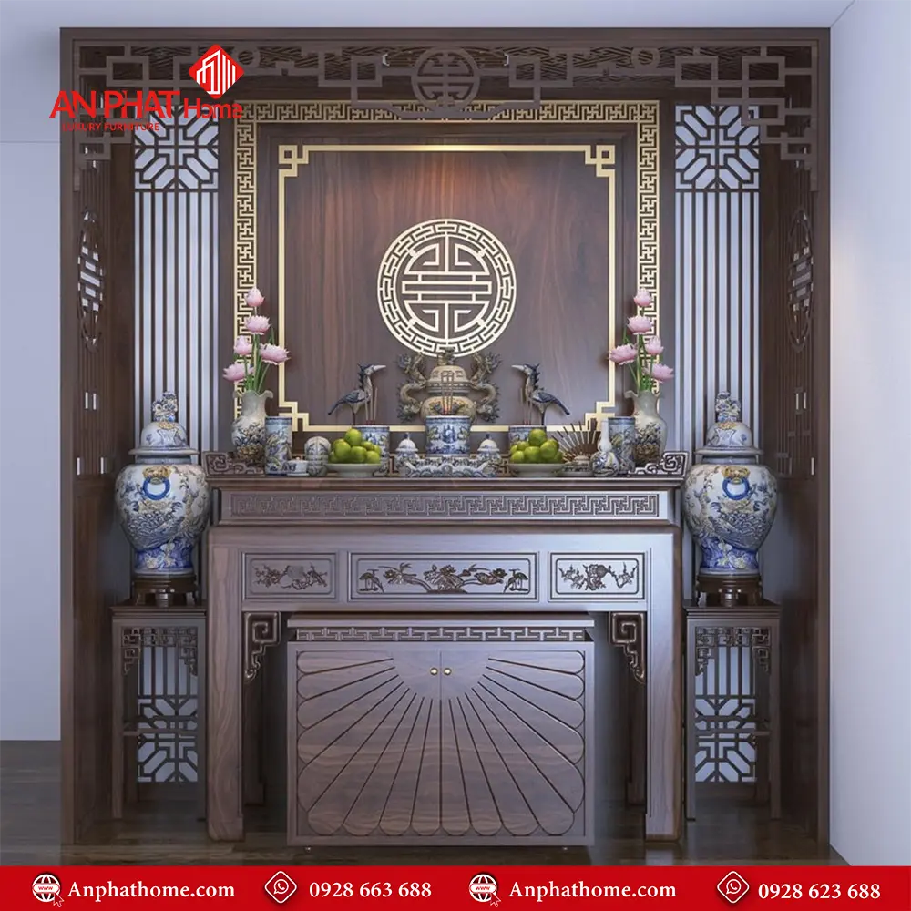 Bàn Thờ Chung Cư Kết Hợp Vách Ngăn Trang Trí BT-2431 5 Bàn Thờ Chung Cư Kết Hợp Vách Ngăn Trang Trí BT-2431