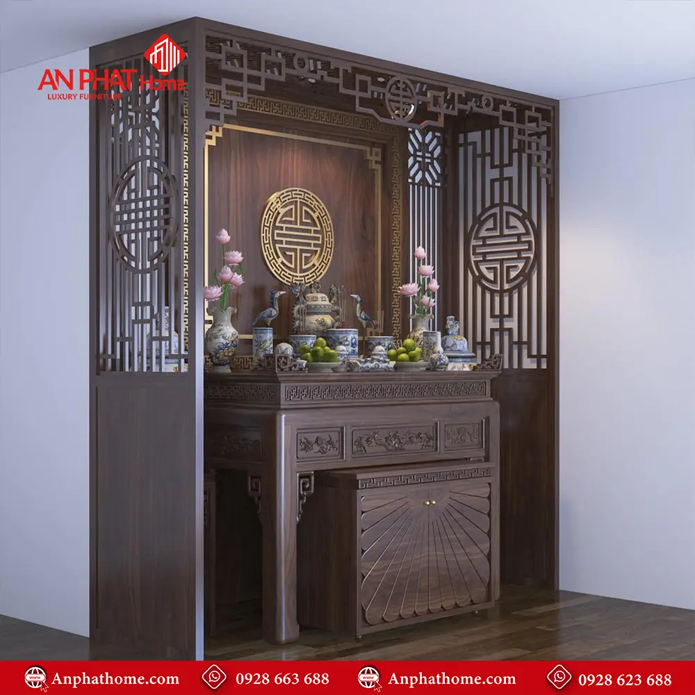Bàn Thờ Chung Cư Kết Hợp Vách Ngăn Trang Trí BT-2431 6 Bàn Thờ Chung Cư Kết Hợp Vách Ngăn Trang Trí BT-2431