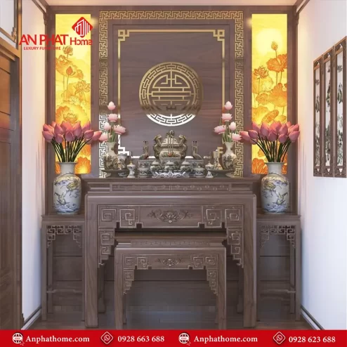 Bàn Thờ Gia Tiên Cho Nhà Chung Cư BT-2423