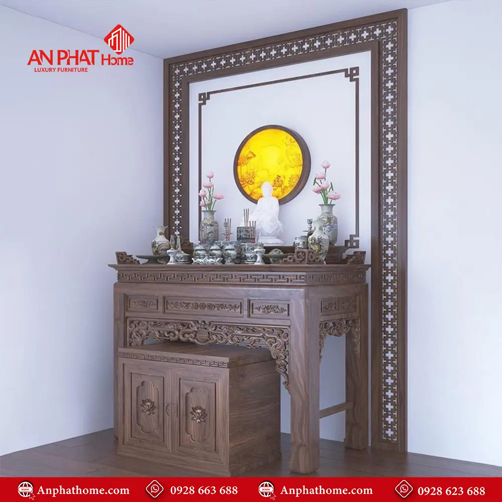 Bàn Thờ Phật Đẹp BT-2421 3 Bàn Thờ Phật Đẹp BT-2421