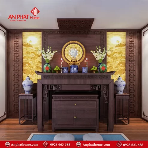 Bàn Thờ Gia Tiên Đẹp Mẫu Thiết Kế BT-2426