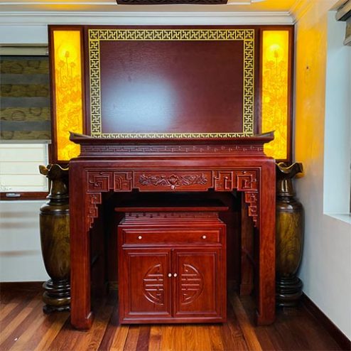 Bàn Thờ Gia Tiên Gỗ Gõ Đỏ BT-2569