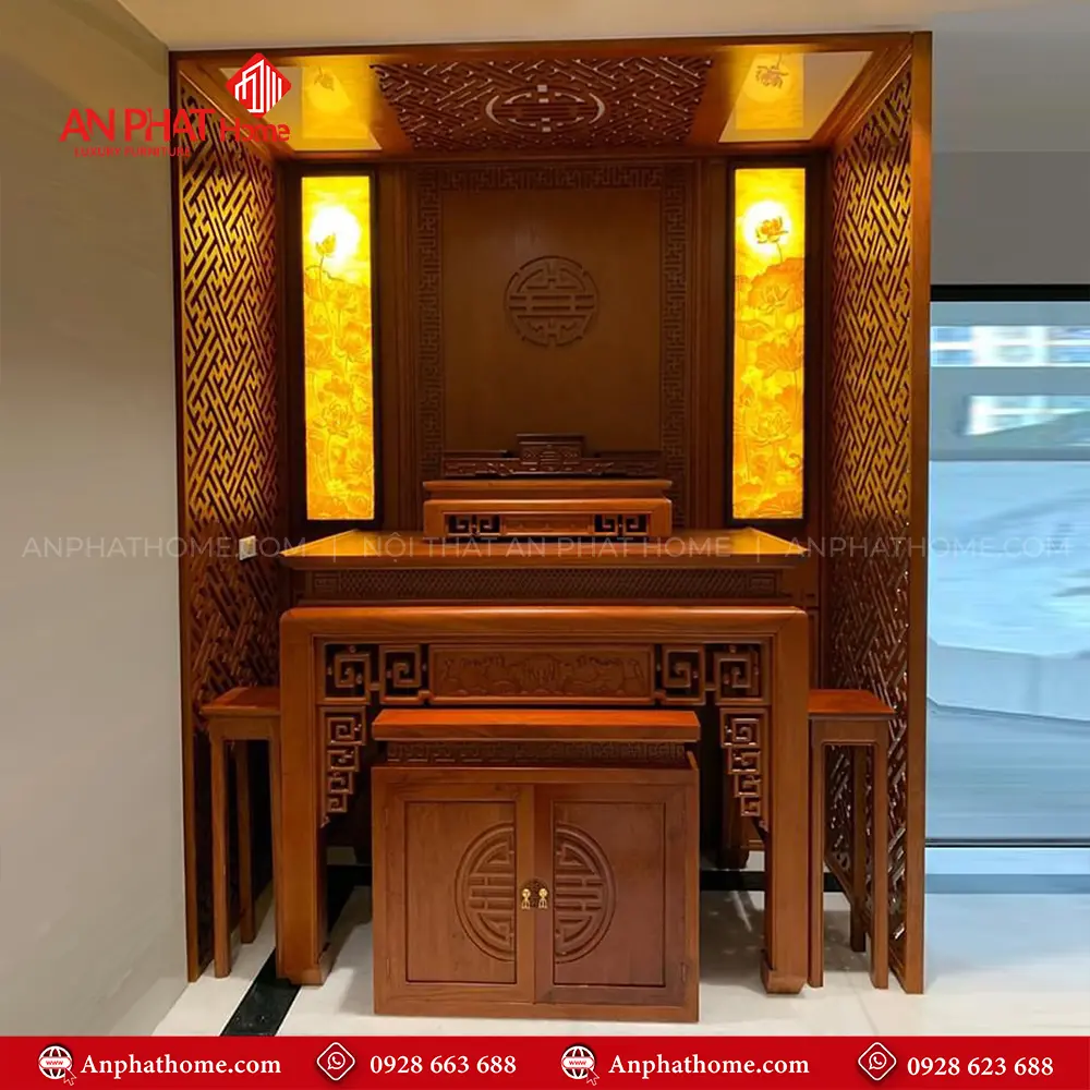 Bàn Thờ Gia Tiên Gỗ Hương Đá BT-2459 3 Bàn Thờ Gia Tiên Gỗ Hương Đá BT-2459