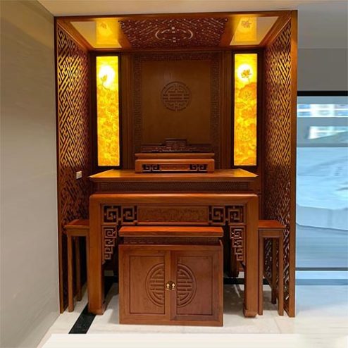 Bàn Thờ Gia Tiên Gỗ Hương Đá BT-2459