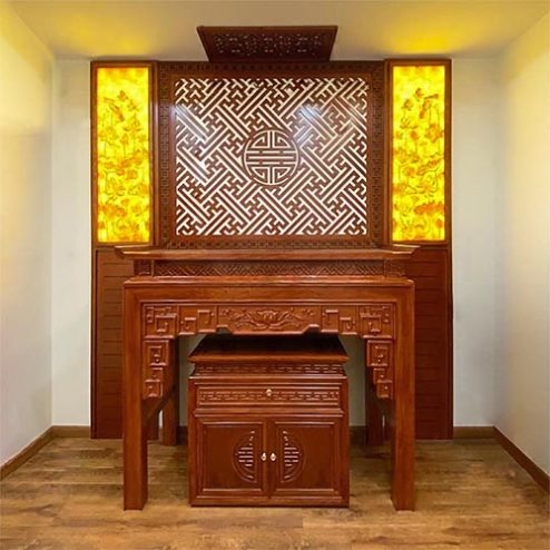 Bàn Thờ Gia Tiên Gỗ Hương Đá BT-2507