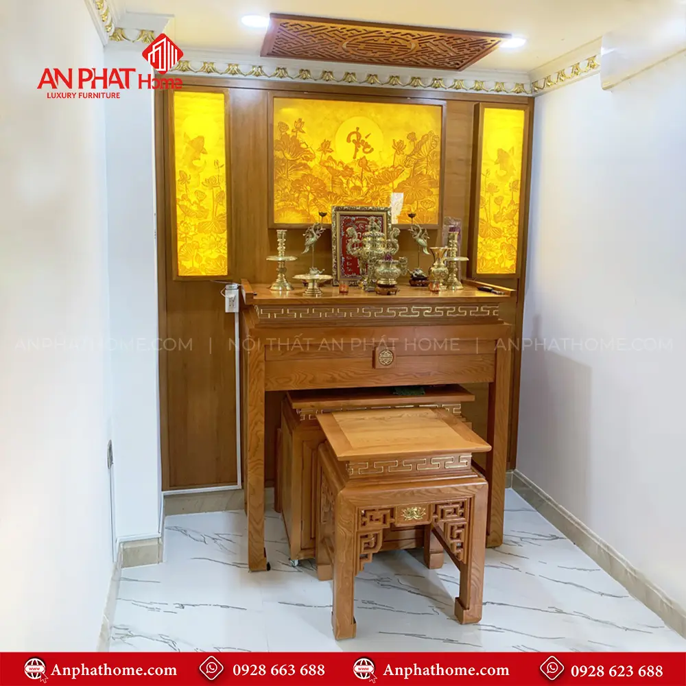Bàn Thờ Gia Tiên Gỗ Mít Đẹp BT-2498 11 Bàn Thờ Gia Tiên Gỗ Mít Đẹp BT-2498