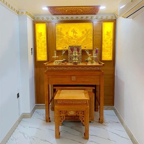 Bàn Thờ Gia Tiên Gỗ Mít Đẹp BT-2498