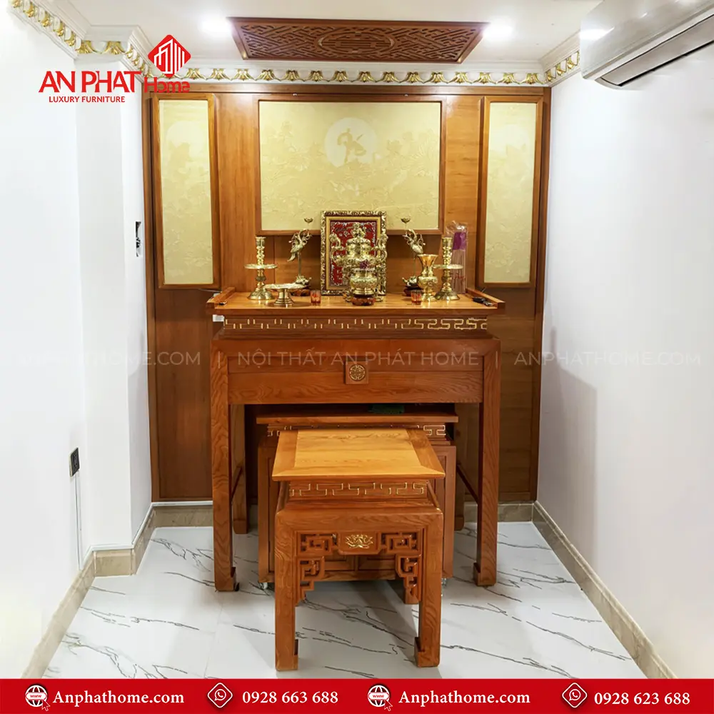 Bàn Thờ Gia Tiên Gỗ Mít Đẹp BT-2498 12 Bàn Thờ Gia Tiên Gỗ Mít Đẹp BT-2498