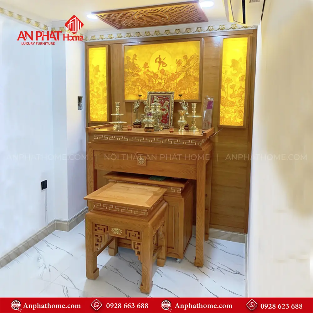 Bàn Thờ Gia Tiên Gỗ Mít Đẹp BT-2498 10 Bàn Thờ Gia Tiên Gỗ Mít Đẹp BT-2498