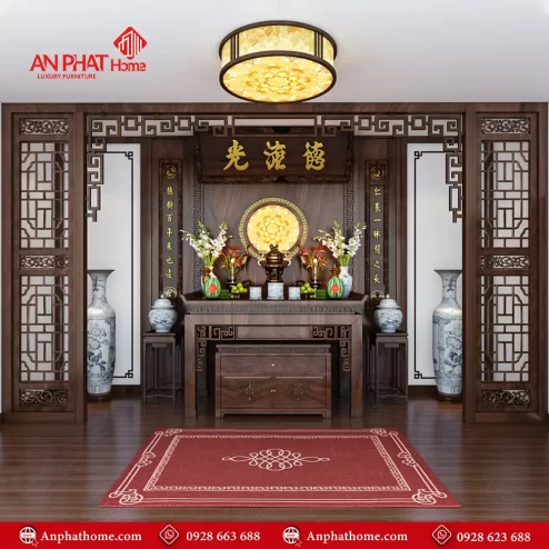 Bàn Thờ Gỗ Đẹp Mẫu Thiết Kế Hiện Đại BT-2425