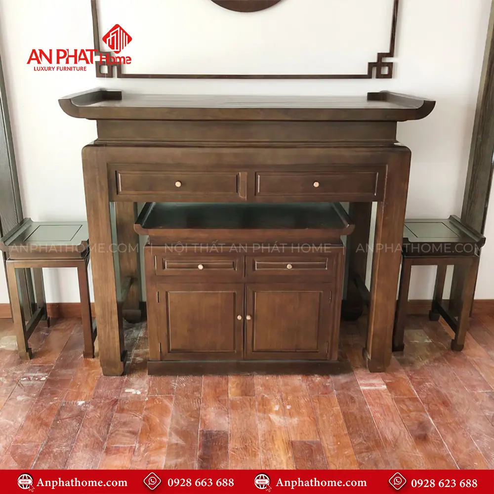 Bàn Thờ Gỗ Gụ Đẹp BT-2462 9 Bàn Thờ Gỗ Gụ Đẹp BT-2462