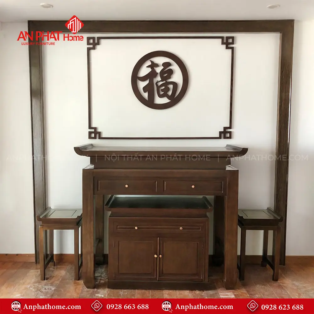 Bàn Thờ Gỗ Gụ Đẹp BT-2462 8 Bàn Thờ Gỗ Gụ Đẹp BT-2462