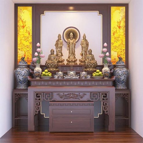 Bàn Thờ Phật Tam Cấp Đẹp BT-2407