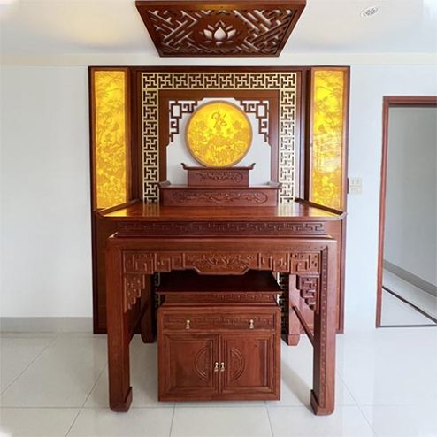 Bàn Thờ Phật Tam Cấp Gỗ Hương BT-2516