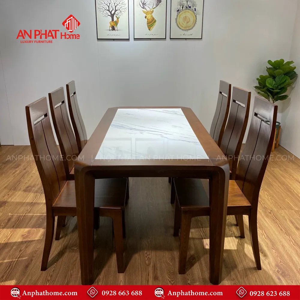 Bộ bàn ăn 6 ghế gỗ sồi nga màu óc chó sang trọng BA-3002 3 Bộ bàn ăn 6 ghế gỗ sồi nga màu óc chó sang trọng BA-3002 , quý khách có thể lựa chọn kích thước bàn từ dài 1m20 – 1m80 hoặc lớn hơn, để phù hợp với nhu cầu sử dụng, Bộ bàn 1m20 sẽ đi kèm 4 ghế, bàn 1m40 – 1m60 – 1m80 đi kèm 6 ghế theo bộ, Ngoài da có thể đặt mua thêm số lượng ghế ngồi để phù hợp với nhu cầu sử dụng.