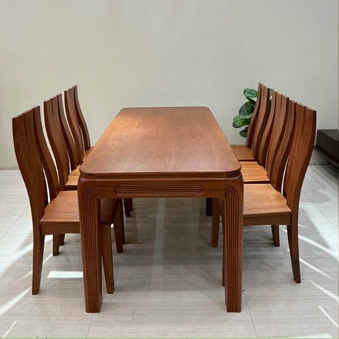 Bộ bàn ăn gỗ xoan đào 6 ghế BA-2085