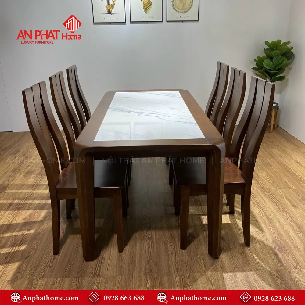 Bộ bàn ăn hiện đại 6 ghế gỗ sồi nga BA-3022 3 Bộ bàn ăn hiện đại 6 ghế gỗ sồi nga BA-3022, quý khách có thể lựa chọn kích thước bàn từ dài 1m20 – 1m80 hoặc lớn hơn, để phù hợp với nhu cầu sử dụng, Bộ bàn 1m20 sẽ đi kèm 4 ghế, bàn 1m40 – 1m60 – 1m80 đi kèm 6 ghế theo bộ, Ngoài da có thể đặt mua thêm số lượng ghế ngồi để phù hợp với nhu cầu sử dụng.