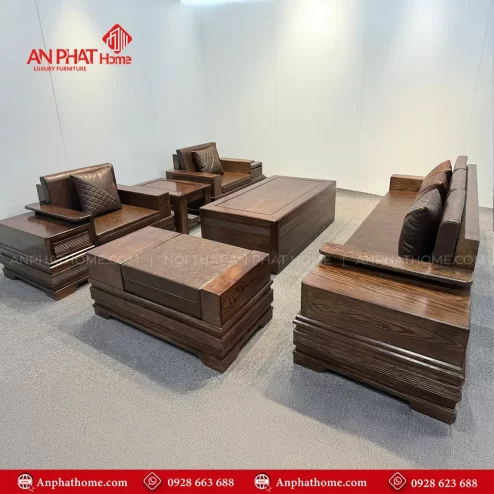 bo ban ghe phong khach go soi mau sofa hien dai f 1372 2 1