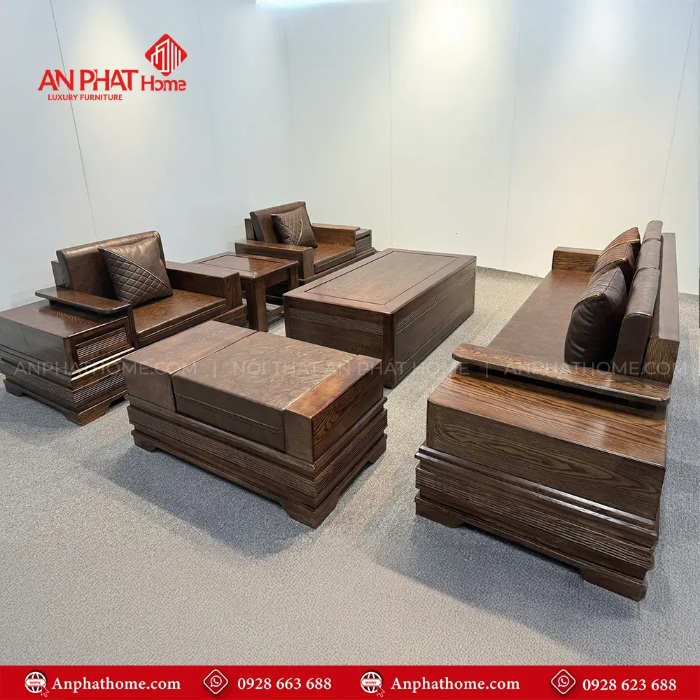 Bộ Bàn Ghế Phòng Khách Gỗ Sồi Mẫu Sofa Hiện Đại F-1372 8 Bàn ghế phòng khách, sofa gỗ hiện đại, Bàn ghế gỗ, Thiết kế sang trọng, Là sự kết hợp khéo léo từ đôi bàn tay tài hoa của những nghệ nhân lâu năm giàu kinh nghiệm