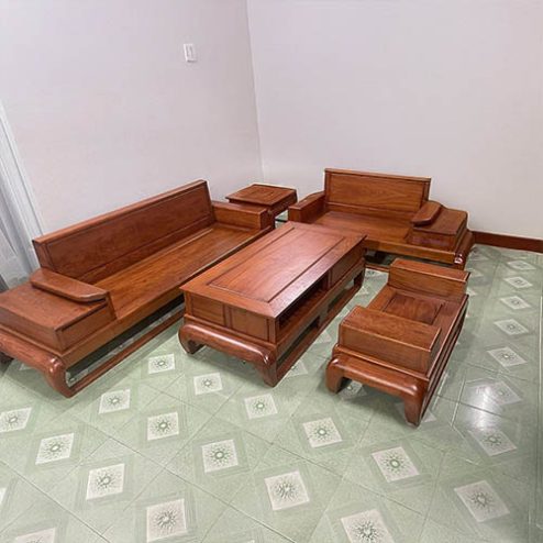 Bộ Bàn Ghế Sofa Đùi Gà Gỗ Hương Đá Sang Trọng F-1317