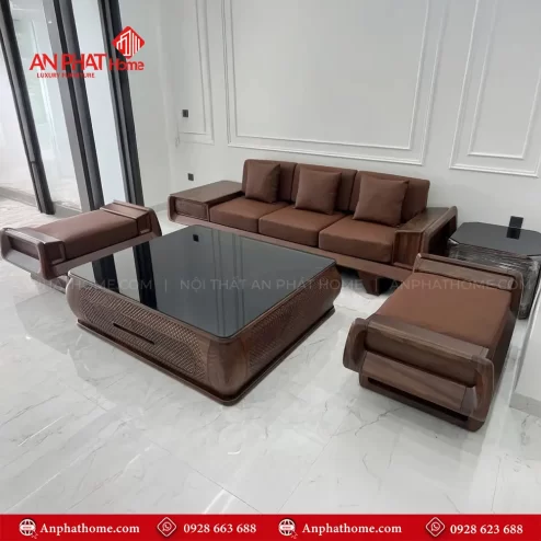 bo ban ghe sofa go oc cho cao cap thiet ke hien dai f1341 1