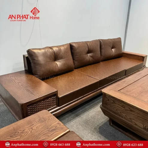 bo ban ghe sofa go phong khach go soi dep f 1358 2