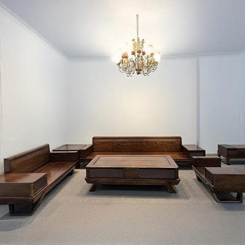 Bộ Bàn Ghế Sofa Gỗ Sồi F-1363