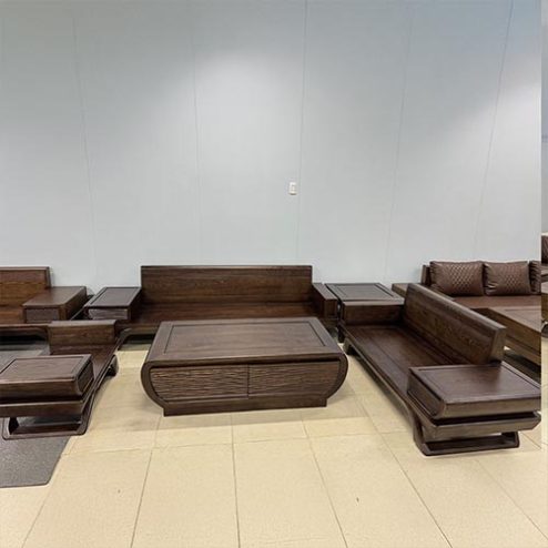 Bộ Bàn Ghế Sofa Gỗ Sồi Hiện Đại Sang Trọng F-1347