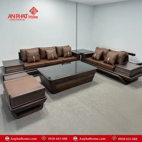 bo ban ghe sofa go soi nga cao cap hien dai f 1354 1