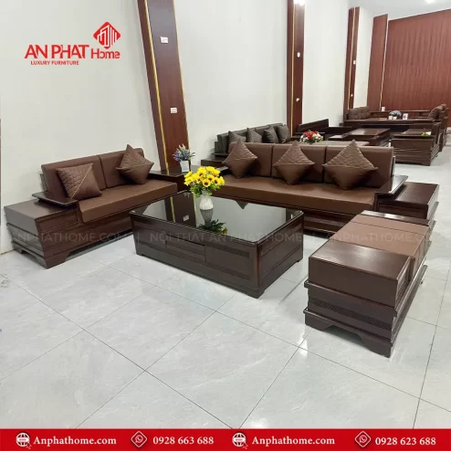 Trang Chủ 119 bo ban ghe sofa goc go soi hien dai f 1308