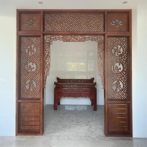Cửa Vách Ngăn Phòng Thờ Hiện Đại VN-4415