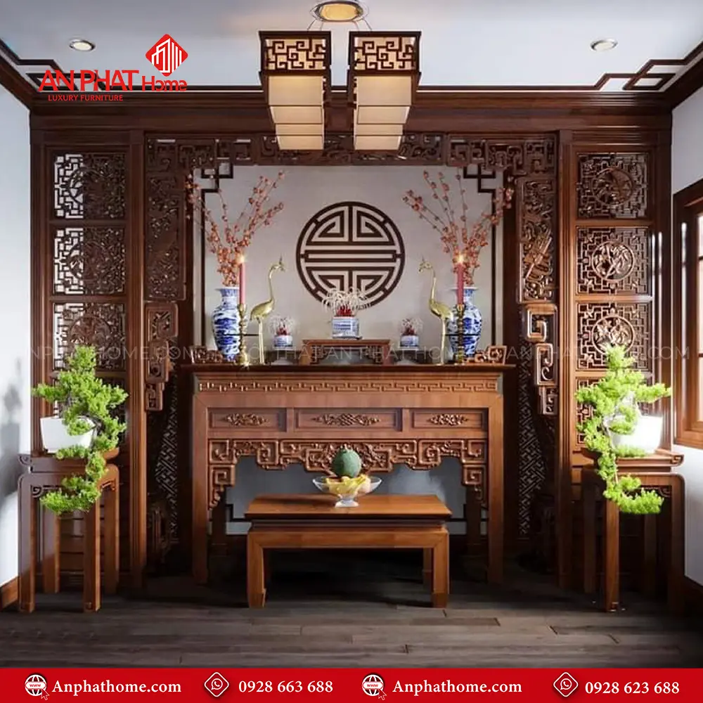 Cửa Vách Phòng Thờ Hiện Đại VN-4384 3 Cửa Vách Phòng Thờ Hiện Đại VN-4384