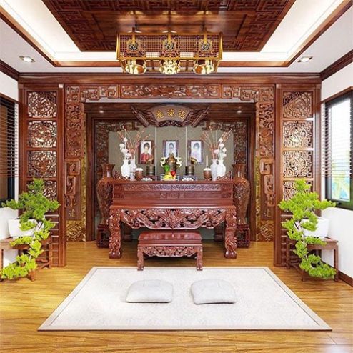 Không Gian Phòng Thờ Biệt Thự Cao Cấp BT-2545
